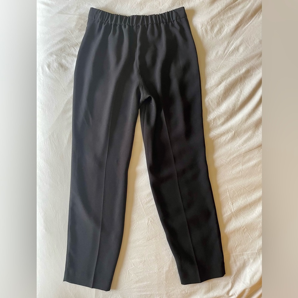 Express | High Rise Pull-on Ankle Pant | Size S | Black - Picture 2 of 11
